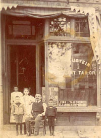 Dr. Blaustein's great-grandfather's tailor shop